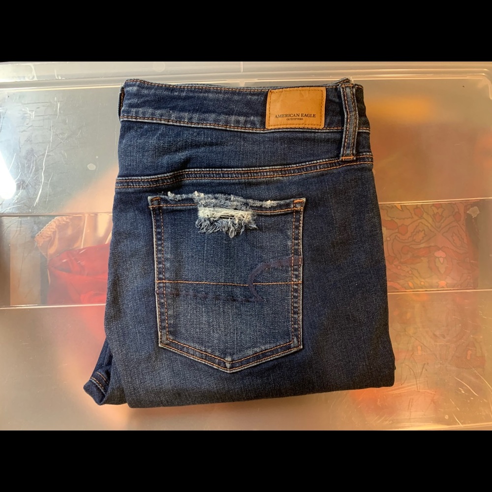 American Eagle ripped jeans